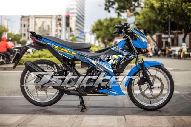 Tem King Drag Satria ( Raider ) Rời xe xanh zin