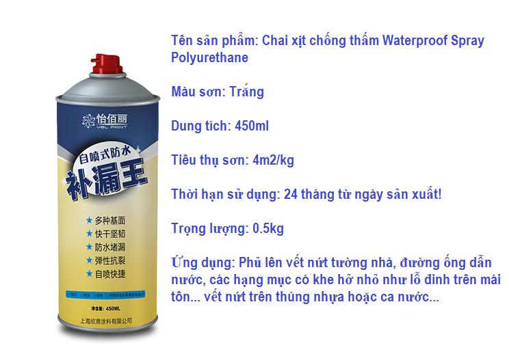 Chai xịt chống thấm 450ml( Màu Trắng)