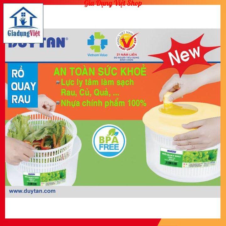 Rổ quay rau ly tâm Duy Tân Lớn No.807