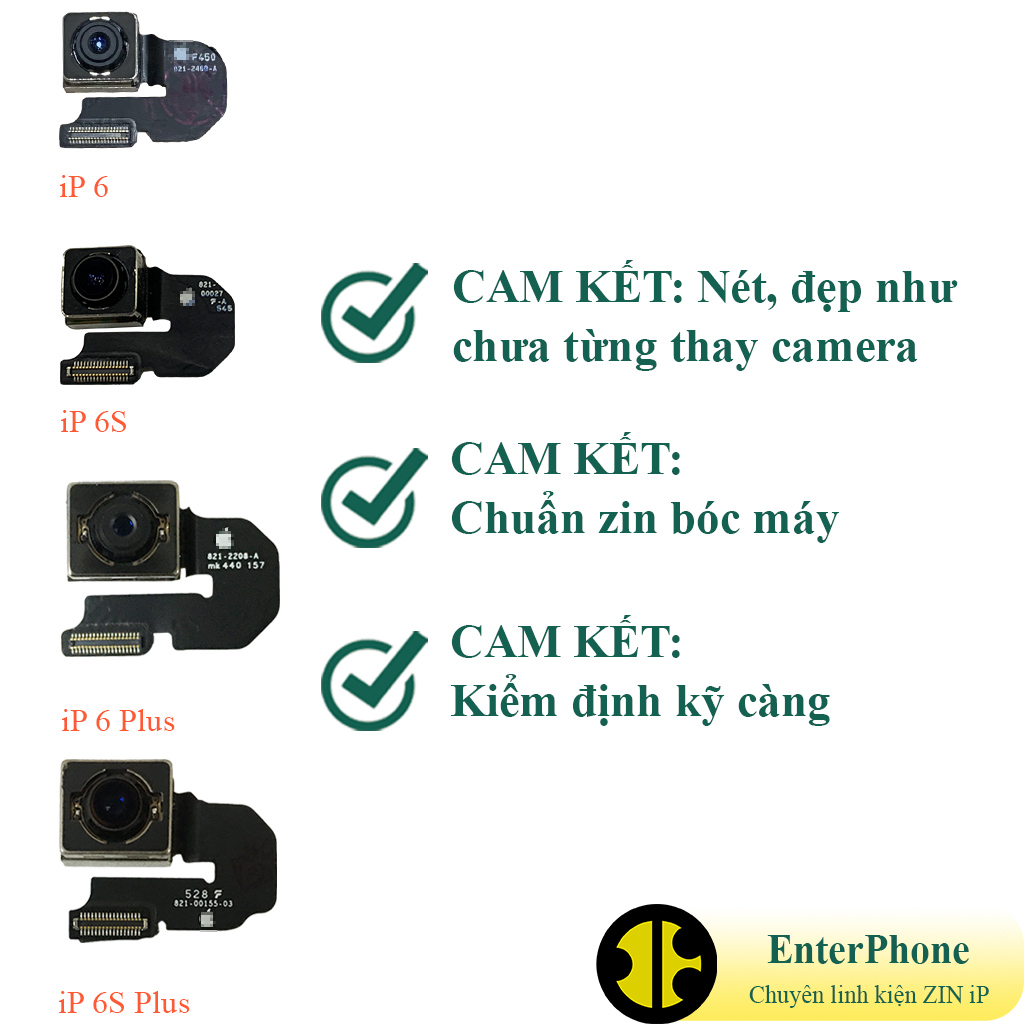 Camera sau iP 6 Plus ZIN BÓC MÁY