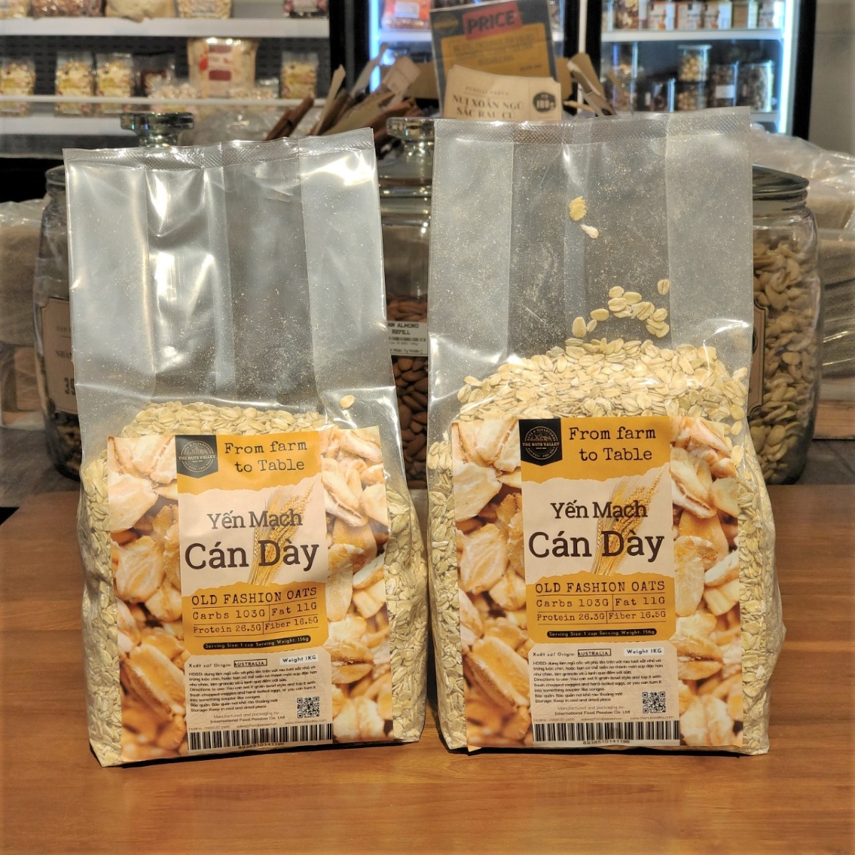 Yến Mạch Cán Dẹp Nguyên Chất – Ăn Kiêng, Ăn Dặm, Tốt Cho Tiêu Hóa, Eat Clean – Oats, The Nuts Valley