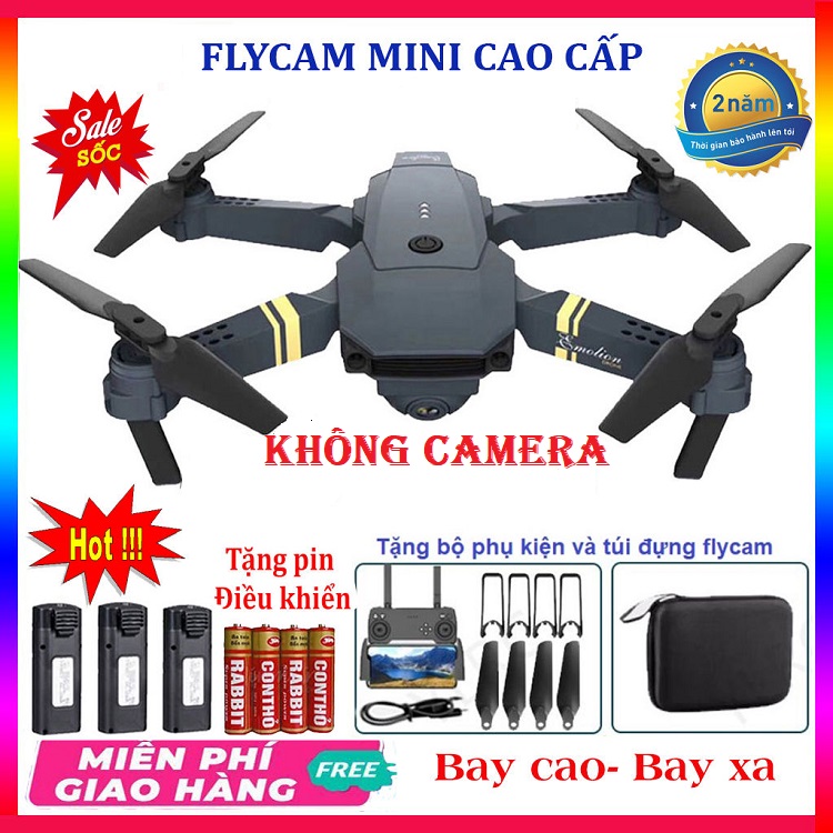 Máy Bay Điều Khiển Từ Xa Flycam E58 Pro, Drone Mini, Flycam mini giá rẻ, Máy bay điều khiển từ xa 4 cánh có camera, Máy bay không người lái, Đồ chơi trẻ em - hàng chính hãng