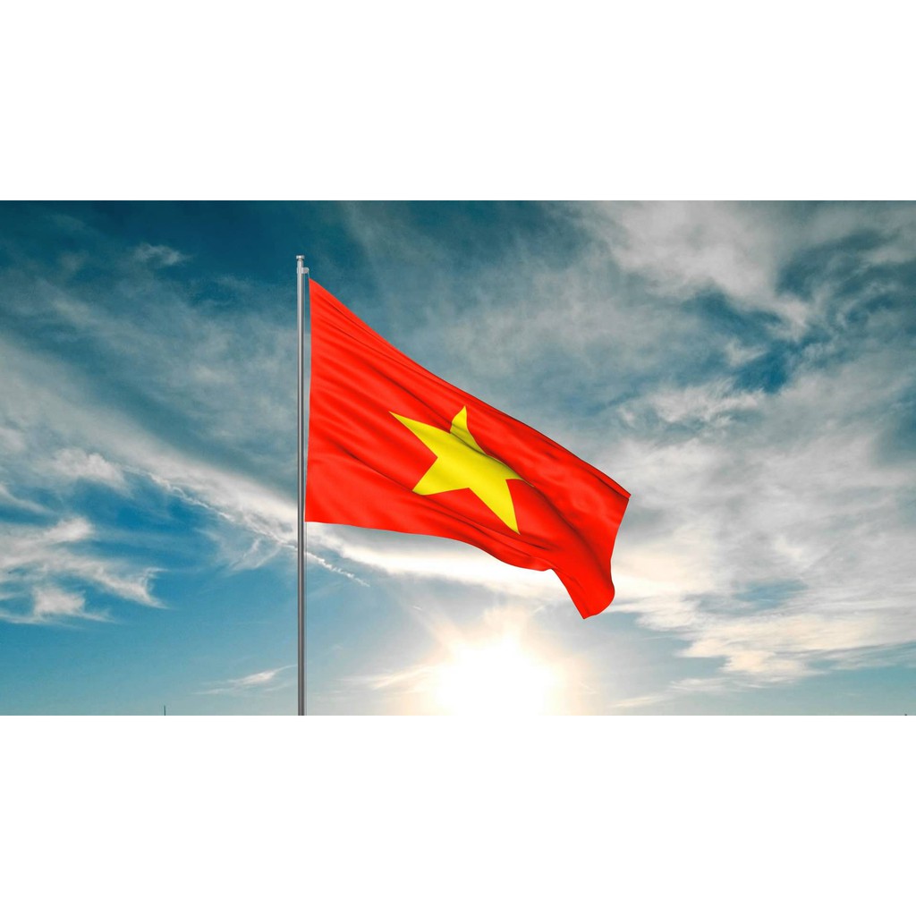 In cờ 1.2x1.8m - niềm tin chiến thắng