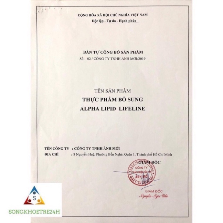 [CÓ SẴN] [CHÍNH HÃNG] COMBO 3 hộp sữa Alpha Lipid Lifeline