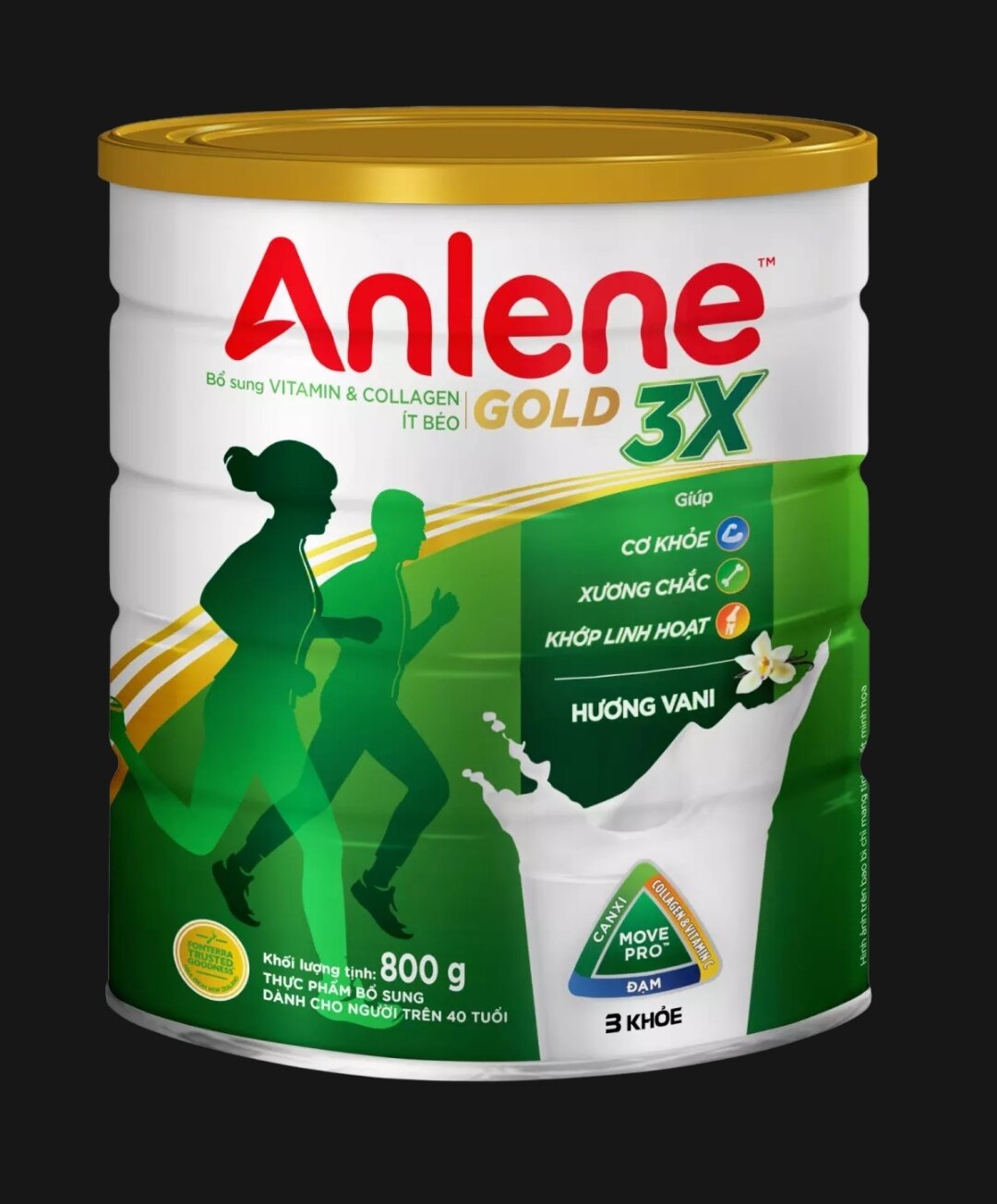 Sữa Anlene Gold 3x Hương Vani 800g