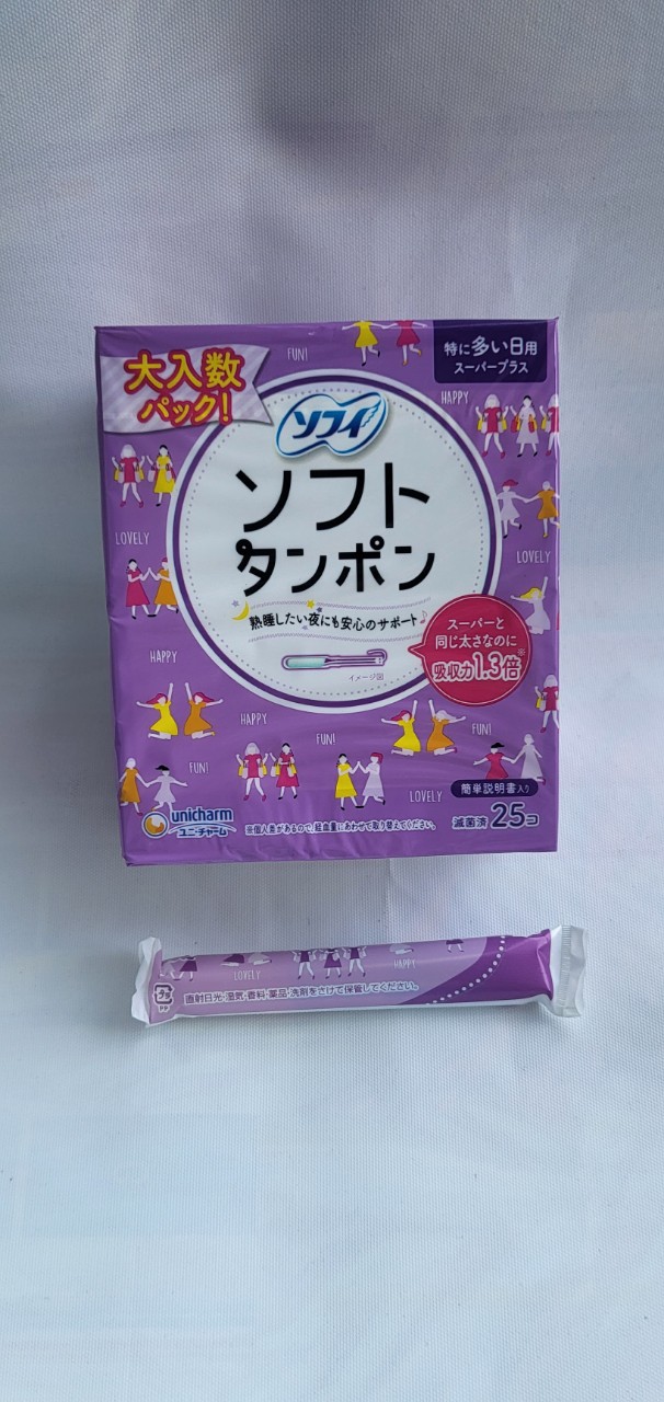 Tampon Unicharm ( ống nhựa ) lẻ 1 cái