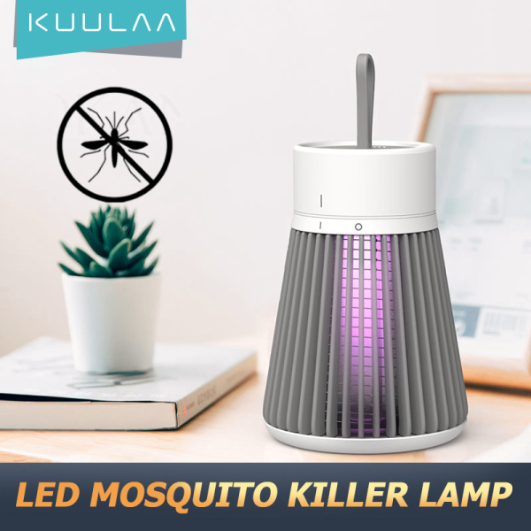 KUULAA LED Đèn diệt muỗi Mosquito Killer Lamp Portable Home LED Electric Bug Zapper Lamp USB Powered Insect Pest Catcher Killer Indoor Outdoor Mosquito Trap Mute Silent Non-Toxic