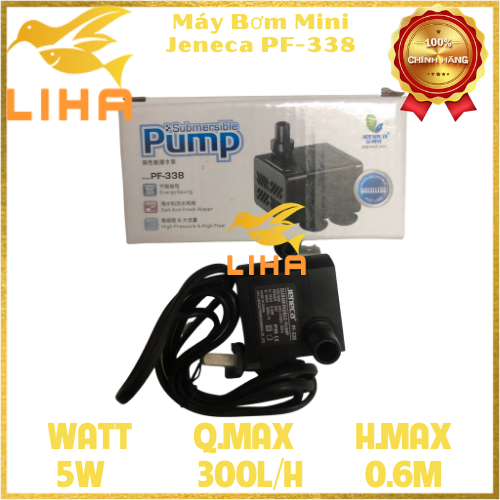 Máy Bơm Nước Jeneca PF-338 (5W-300L/H-0.6M) - Máy Bơm Nước Mini