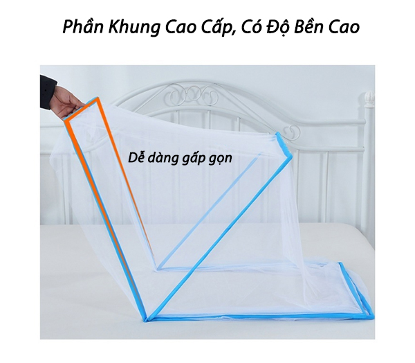 Màn Chụp Gấp Gọn Chống Muỗi Cao Cấp 1mx1m9