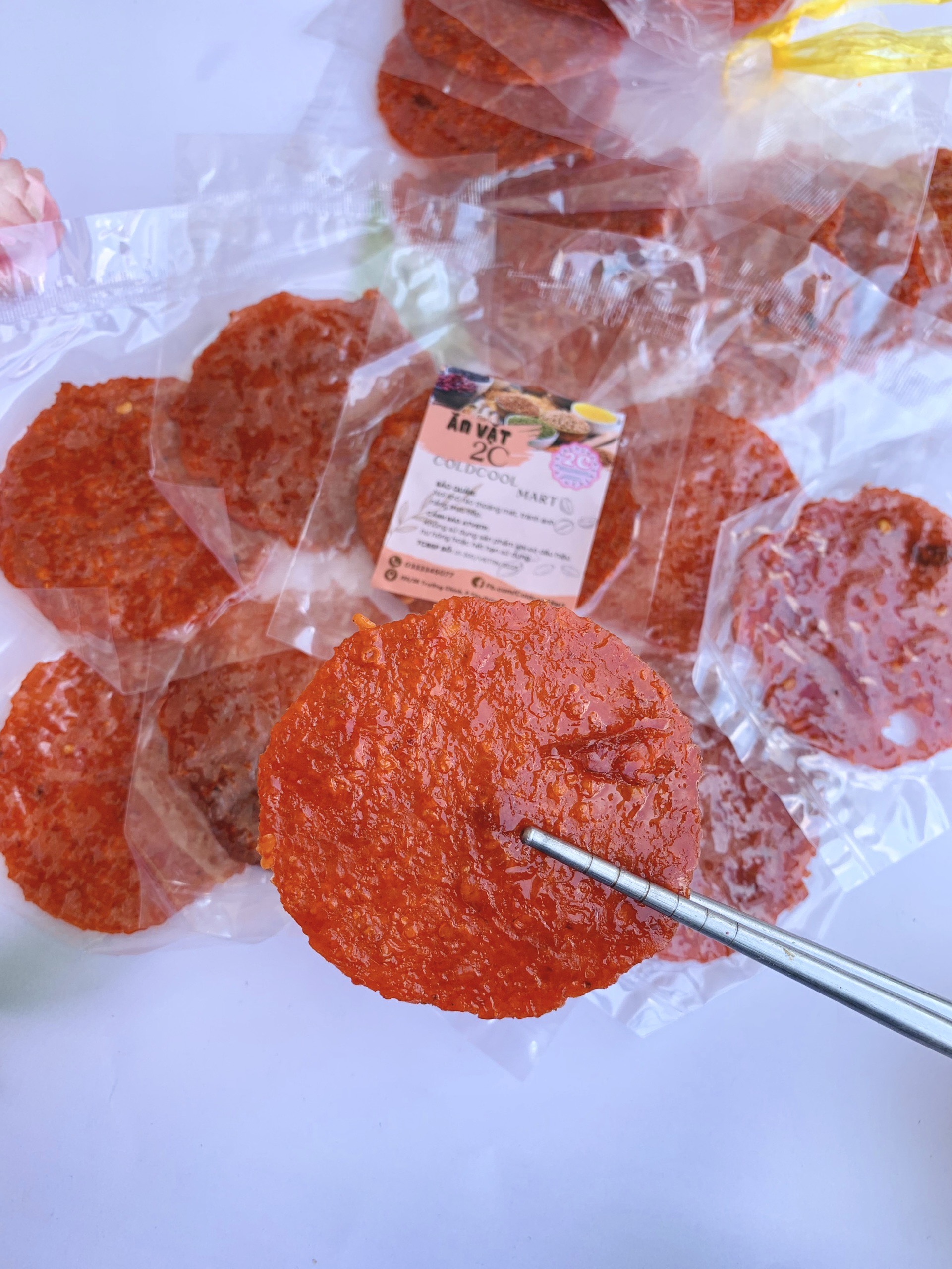 1 Con Khô Cá Bò Sate Ép Miếng 2c Mart