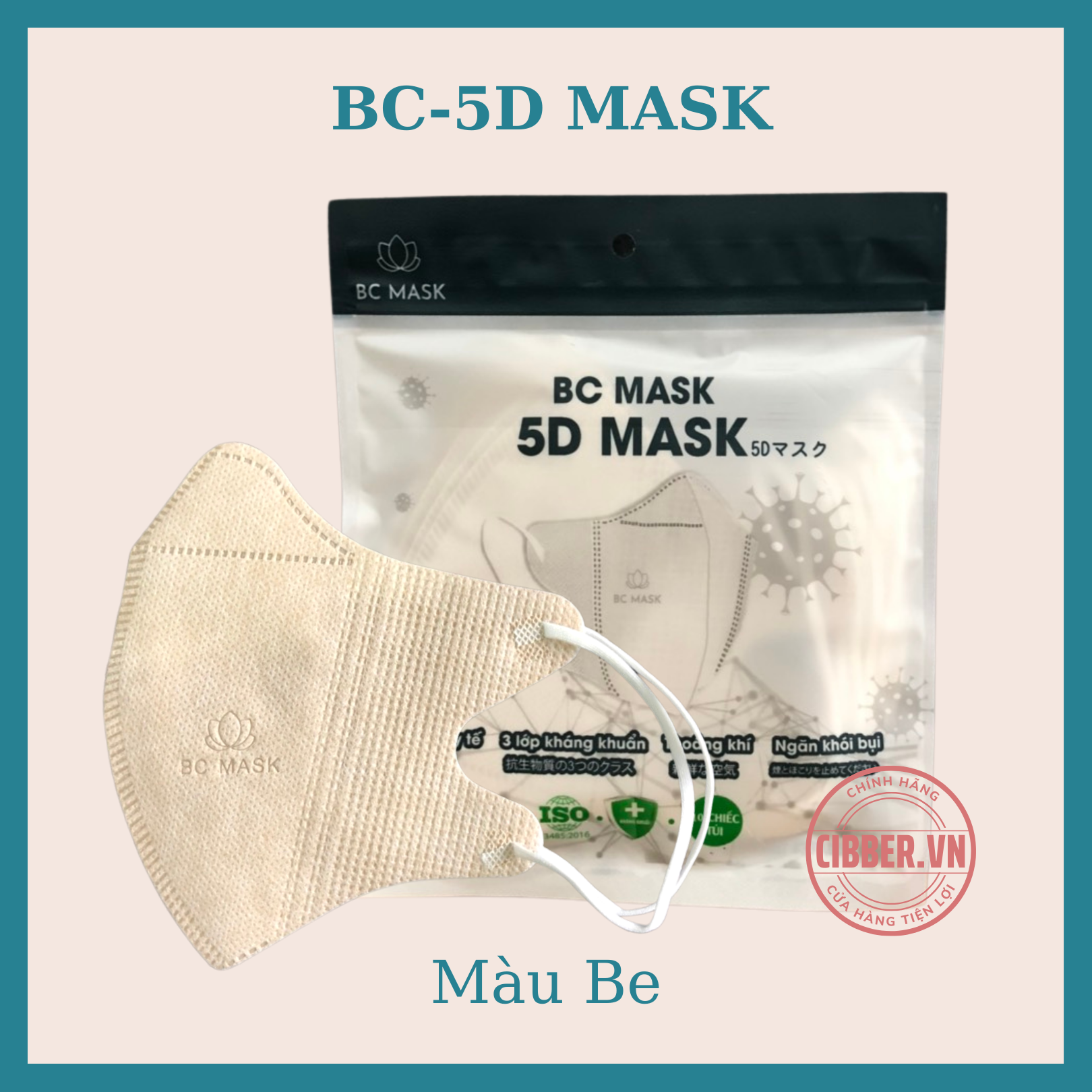 Khẩu trang 5D Mask FAMAPRO (1 Hộp 10 Chiếc)