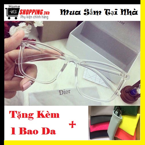 [HCM]⚡Chuyên Sỉ⚡[Tặng Kèm Bao Da Mắt Kính] Kính Tây Nam Nữ Gọng Trong Kính Mát Thời Trang Cao Câp