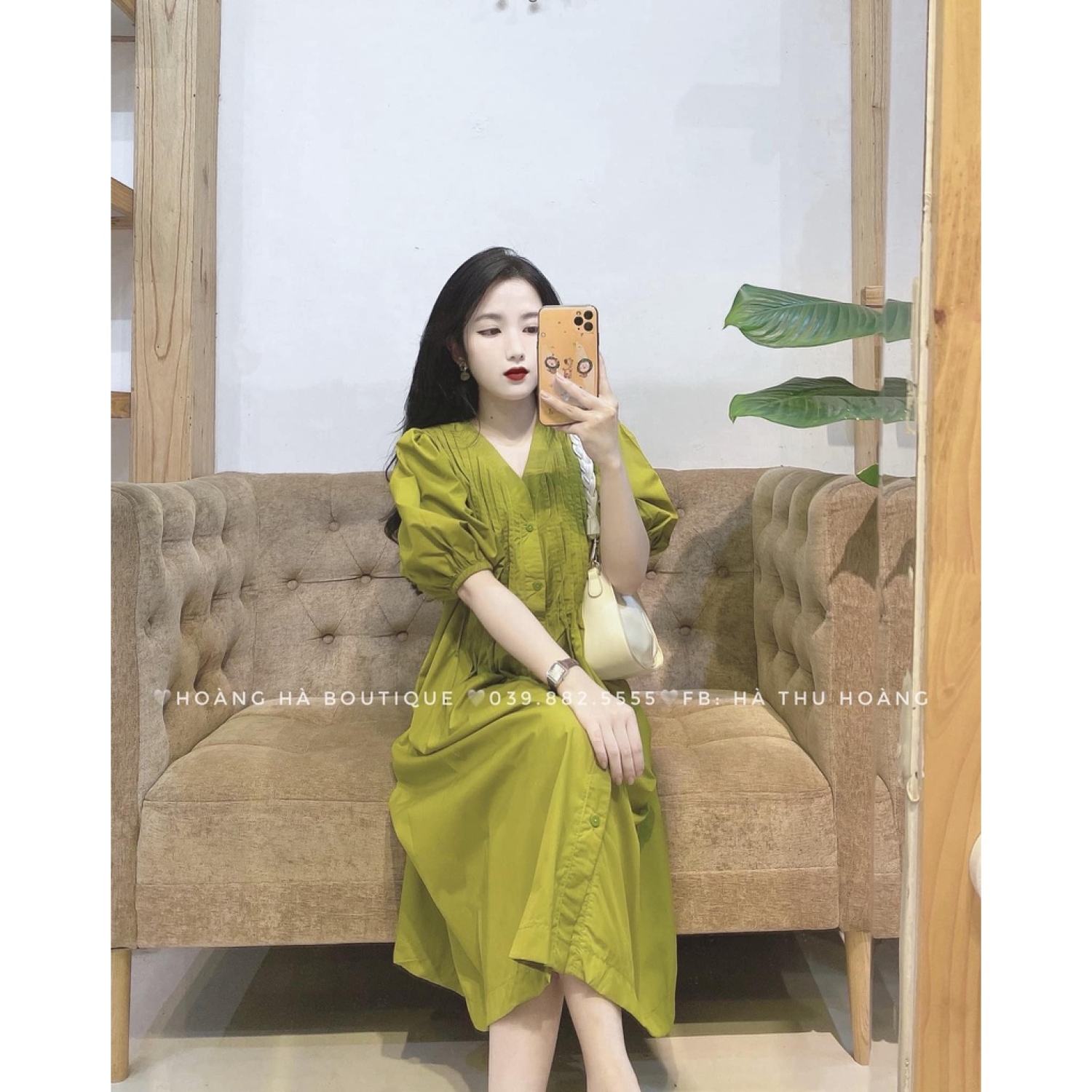 Váy sơ mi xanh bơ,💖FREESHIP💖,chỉ #99k - Đầm, váy nữ | ThờiTrangNữ.vn