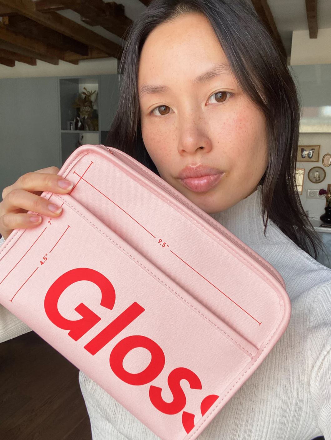 [HCM]Túi đựng mỹ phẩm Makeup bag Glossier