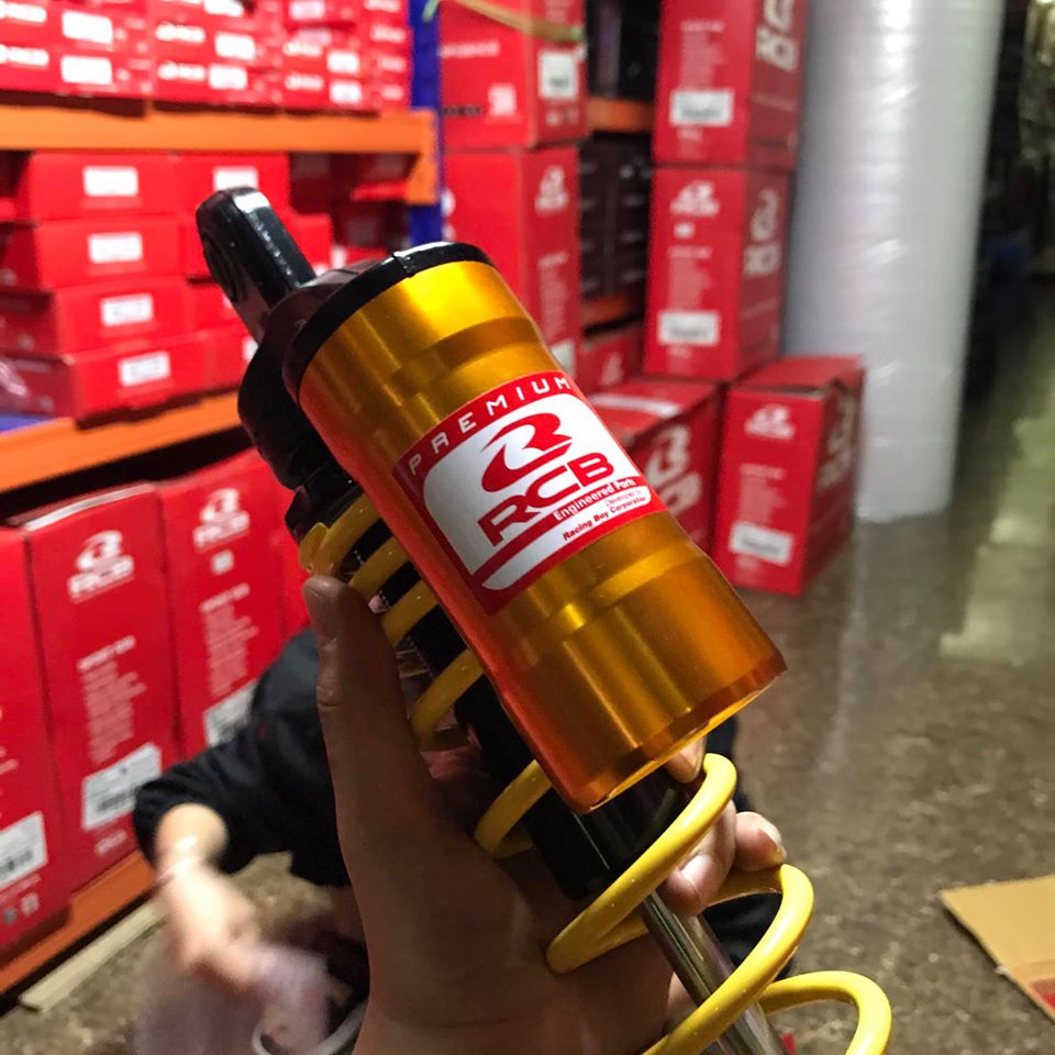 Phuộc sau bình dầu RCB gắn Air Blade MB2 Vàng