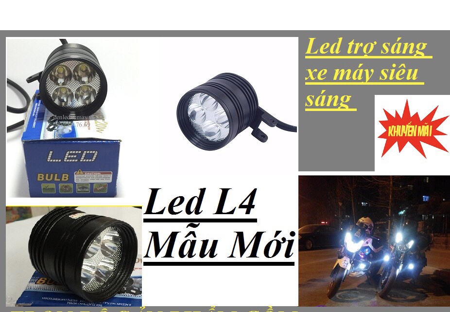 ĐÈN TRỢ SÁNG L4 12vol FULL PHỤ KIỆN