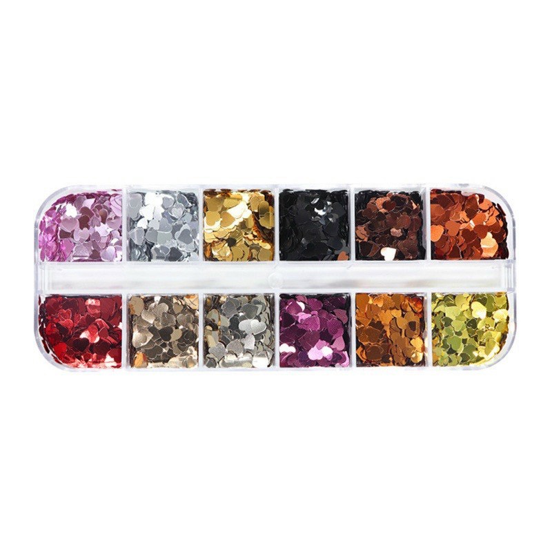Phụ kiện trang trí  trái tim móng tay nail
