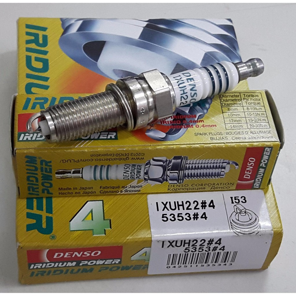 Bugi Denso Iridium IK20 - Giác 16 Chân Ngắn ren 14 (bugi bạch kim)