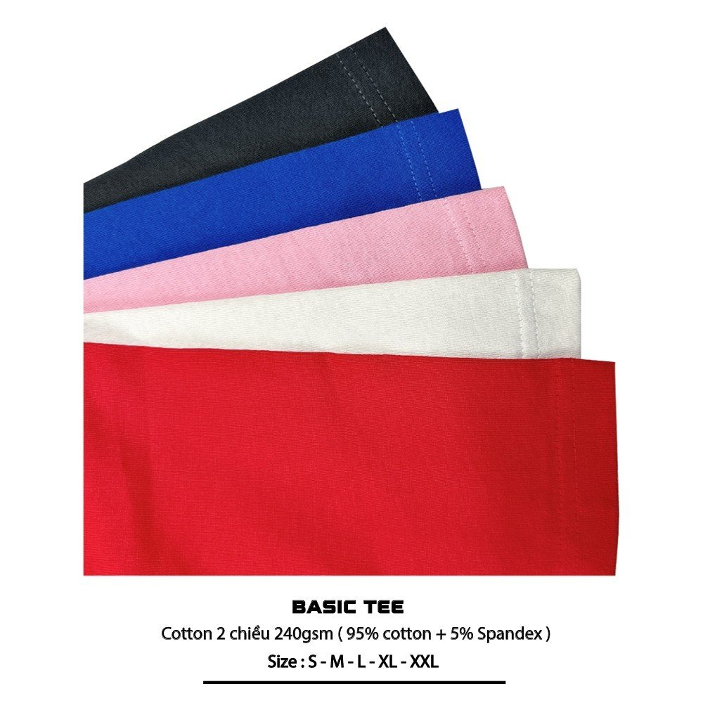 Áo thun HYKOREA Basic Cotton 100% Nam Nữ Form Oversized Logo Snoopy 1304