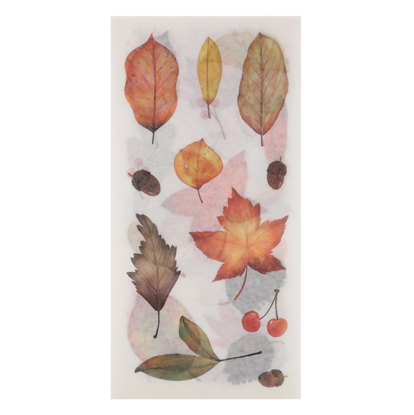 [HCM]Bộ 6 Tấm Sticker Dán Trang Trí - Lá Đỏ
