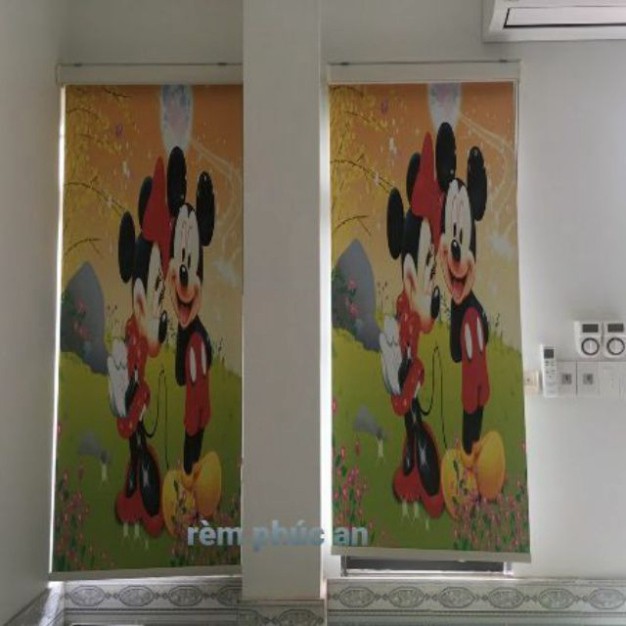 Rèm cuốn in tranh 3D