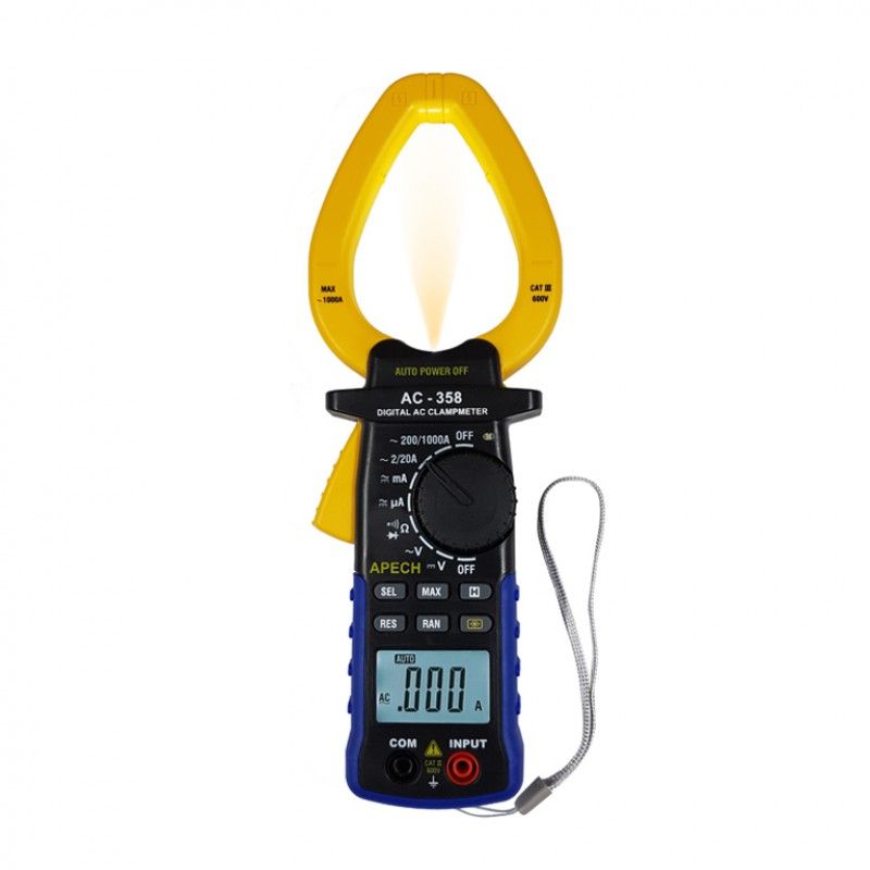 [Hcm]Ampere Clamp Meter for Measuring Ac Current Apech Ac-358 (1000A)
