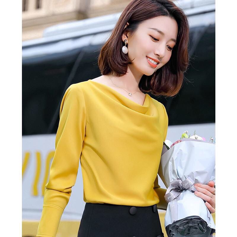 Áo sơ mi công sở nữ cổ đỗ cao cấp sang trọng