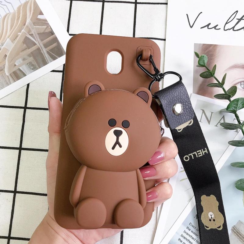 Giá Ốp lưng Gấu Thỏ Vịt ví cho điện thoại SAMSUNG tặng kèm dây đeo trị giá 20k