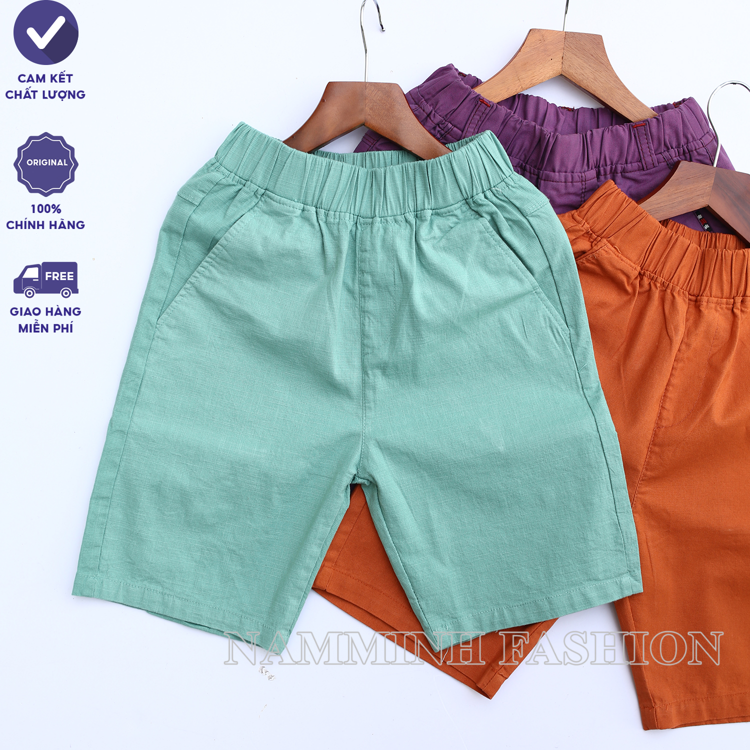 [HCM][Video Thật] Quần Short kaki Cao Cấp cho Bé Trai In Hình Họa Tiết Size Đại 20-38KG NM-P02