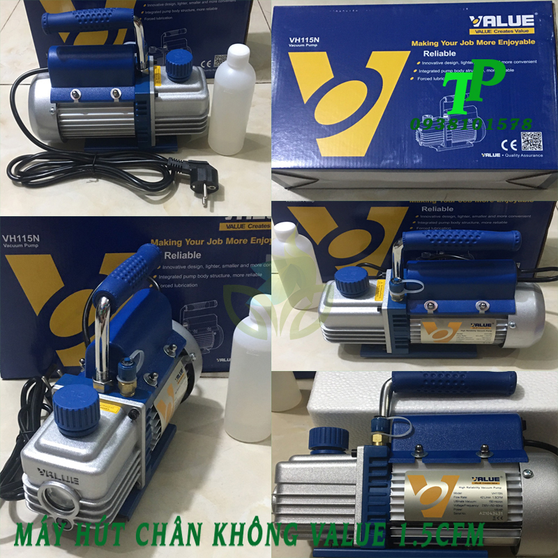 Máy hút chân không máy lạnh value 1.5 cfm vh115n