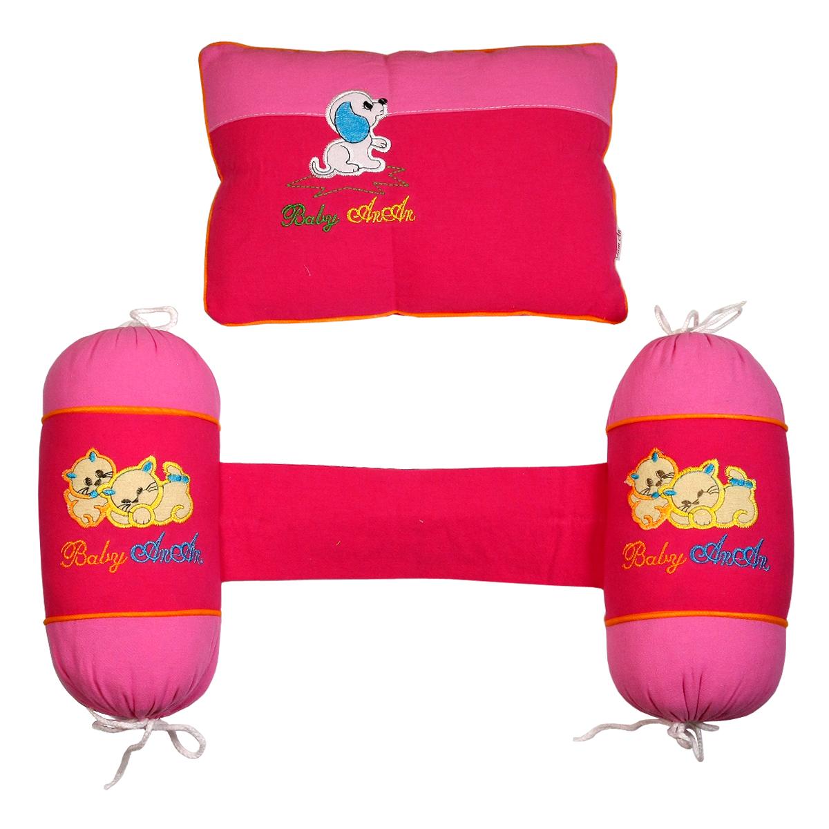 COMBO GỐI CHẶN VÀ GỐI NẰM BẰNG BÔNG AN TOÀN CHO BÉ SƠ SINH BGBKF KIBA Fashion