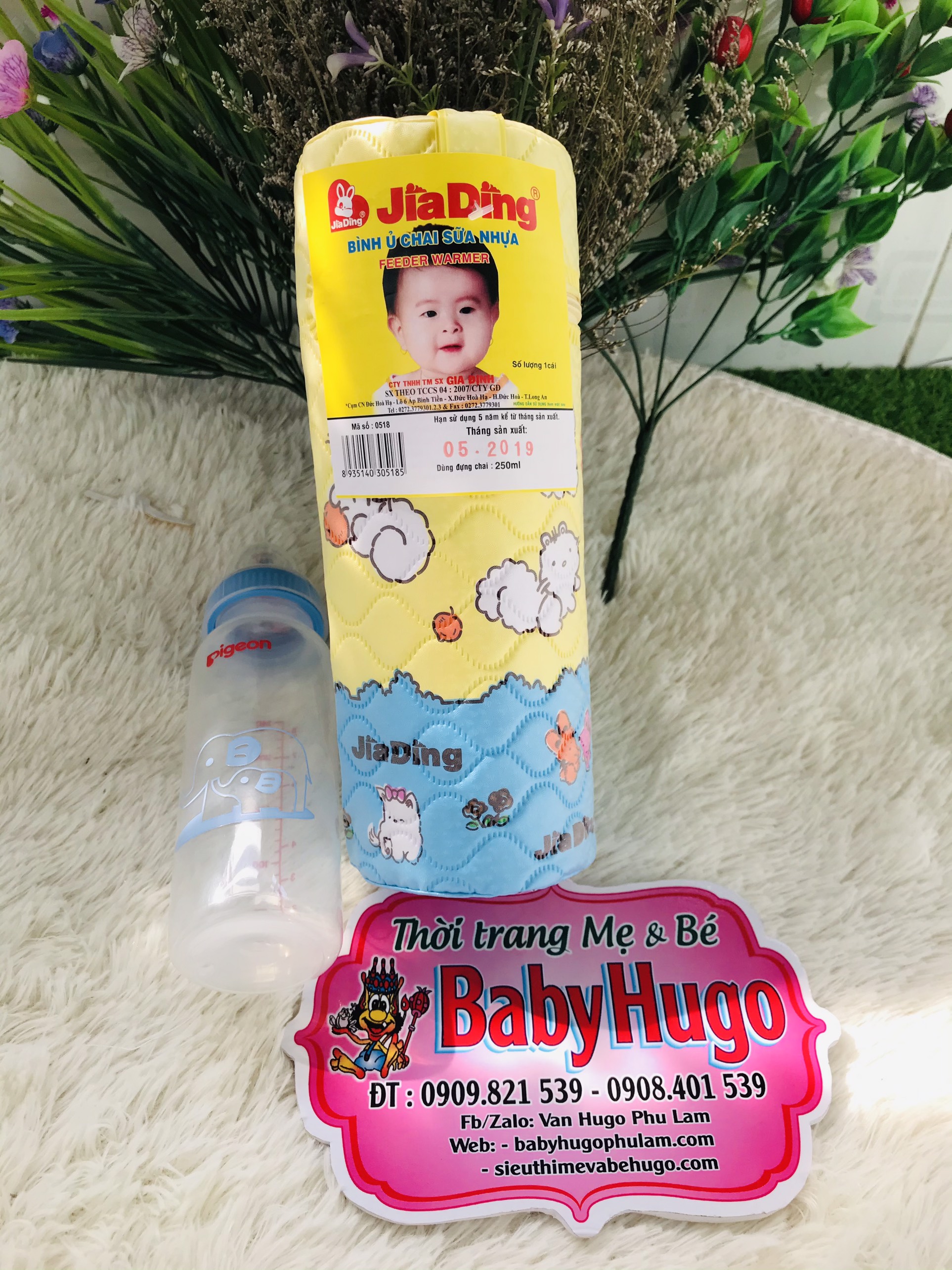 BÌNH Ủ SỮA CHO BÌNH CỔ HẸP  ĐƠN/ĐÔI JIADING (giao hoạ tiết ngẫu nhiên)