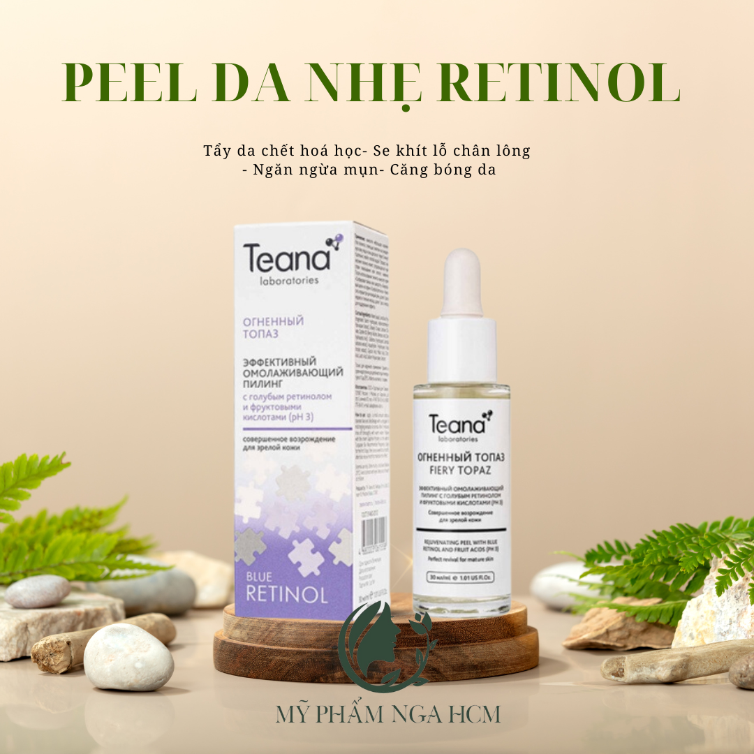Peel da nhẹ Teana Retinol (tím) sáng da, giảm mụn