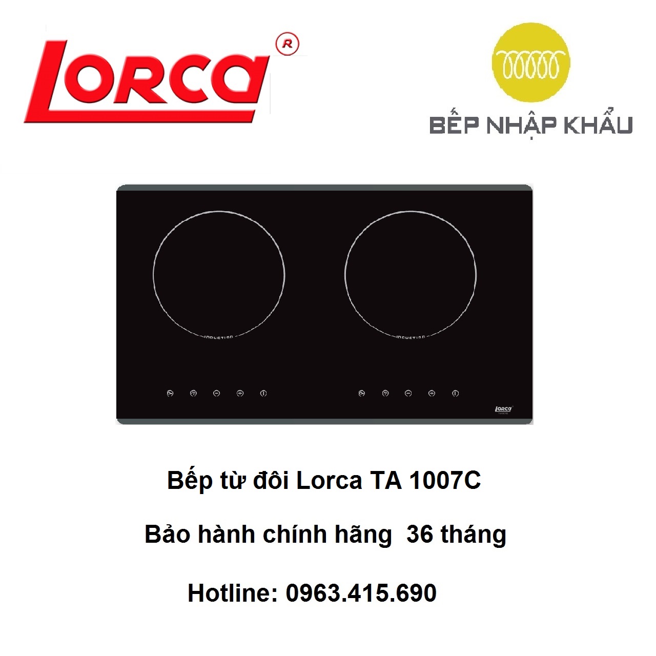 Bếp từ đôi Lorca TA-1007C