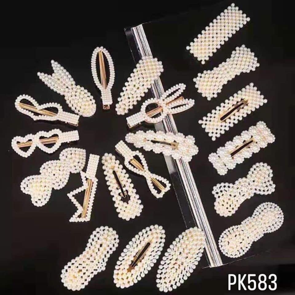 Set 20 kẹp tóc ngọc trai hàn quốc cao cấp