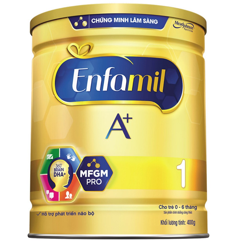 Sữa bột Enfamil A+ 1 DHA+ và MFGM 400g