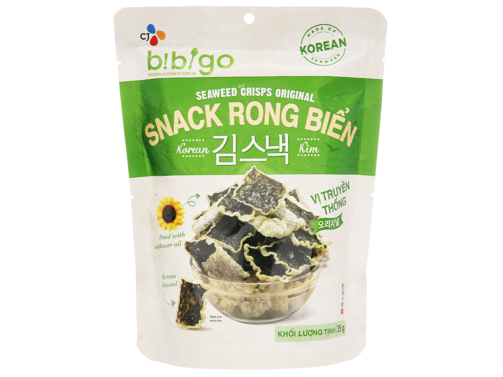 SNACK RONG BIỂN BIBIGO 3 VỊ 25G