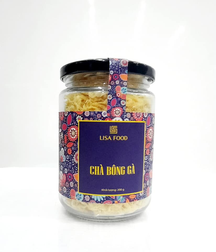 RUỐC THỊT GÀ (CHÀ BÔNG) LISAFOOD (HŨ 200 gram) - QUÀ TẶNG VIỆT