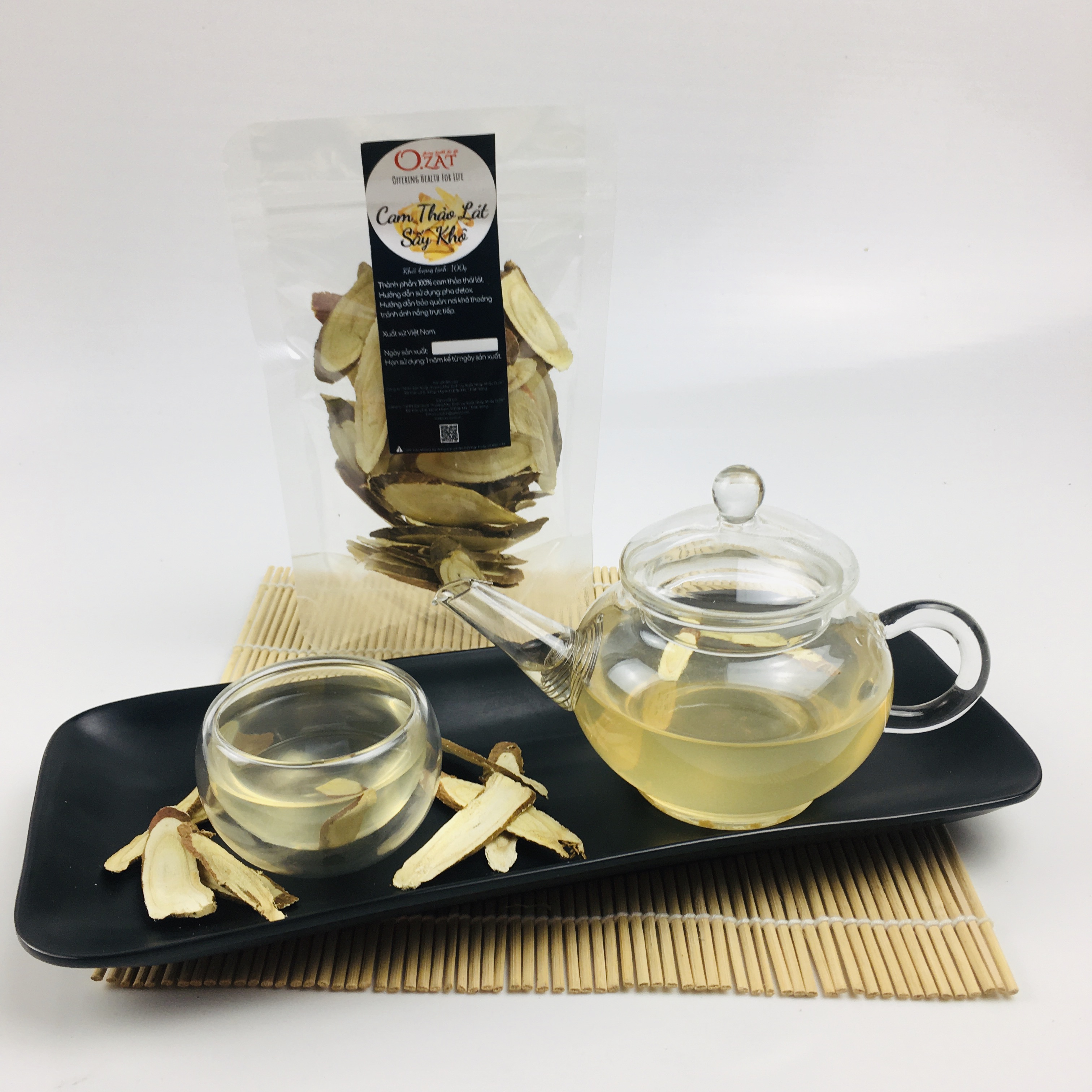 Cam thảo thái lát sấy khô O.ZAT 100g