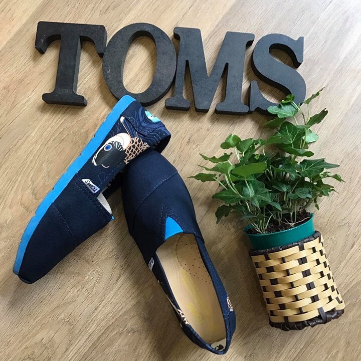 [HCM]Giày toms Cá Chép (Đế cao su đúc lót da)