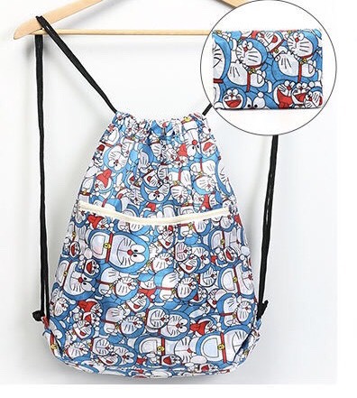 Balo Dây Rút Gấp Gọn Doraemon Doremon  Balo Hình Mon Dễ Thương