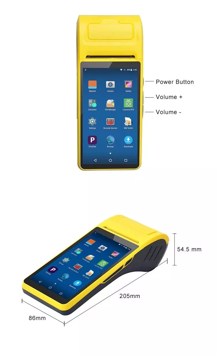 [Trả góp 0%]Máy POS in hóa đơn cầm tay Xprinter XP-I100 Android k58