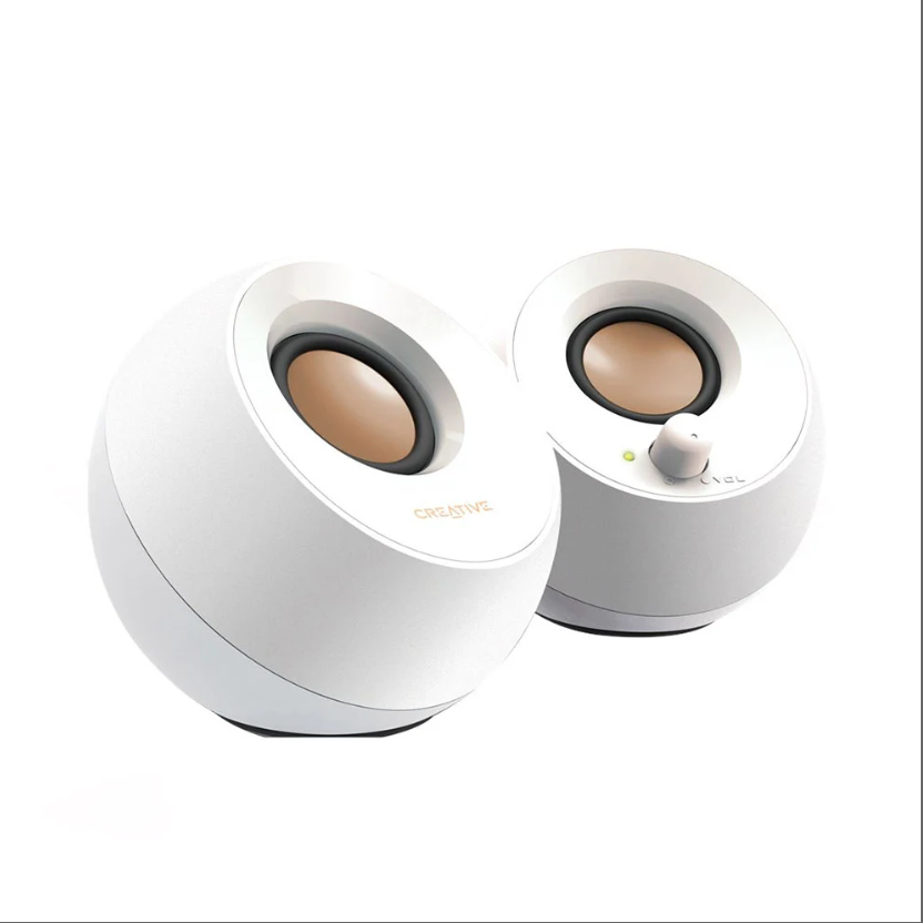Loa Nghe Nhạc Cực Đỉnh,Loa Creative Pebble 2.0 (Trắng)