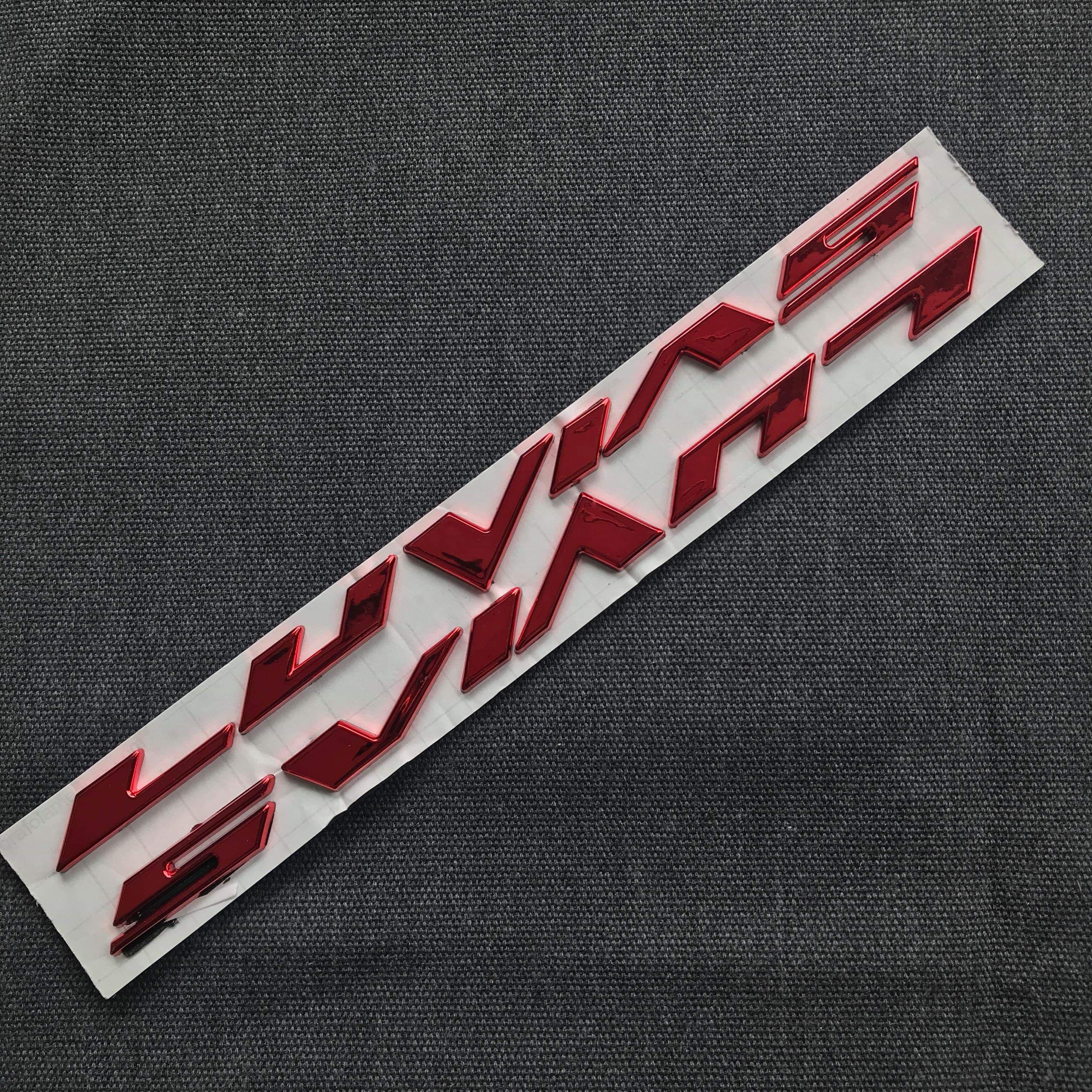 [HCM][DECAL CHỮ] TEM CHỮ NỔI CHO DÒNG XE LUVIAS (MÀU ĐỎ HUYỀN BÍ)