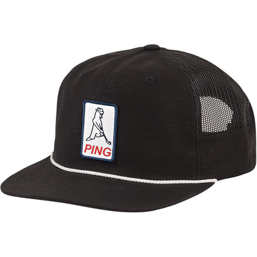 Mũ golf PING CAP35926 DIRECT HEADWEAR LICENSE PLATE WHITE - BLACK