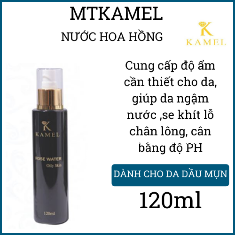nước hoa hồng KAMEL dành cho da dầu và nhạy cảm, làm sạch lỗ chân lông, thu nhỏ lỗ chân lông cân bằng độ PH trên da nhập khẩu