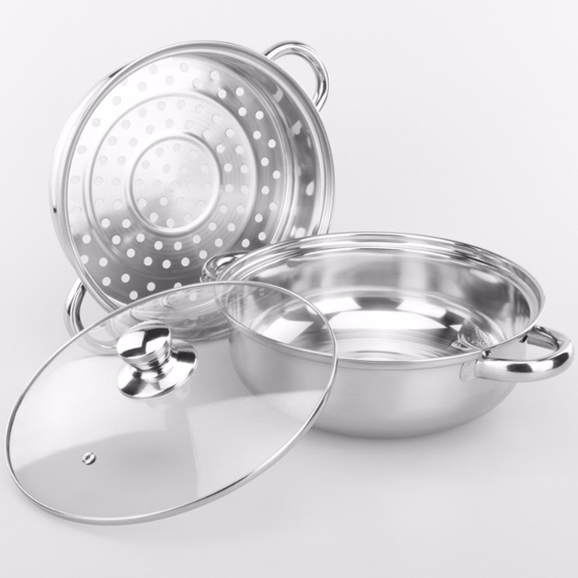 Nồi hấp 2 tầng inox xịn Tmark