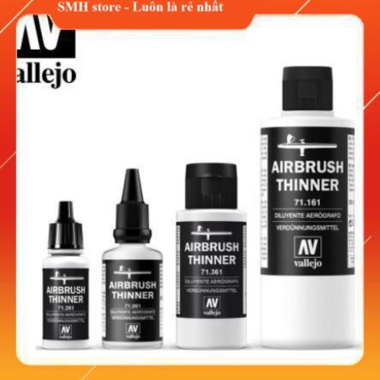 Thinner pha sơn vallejo 17ml - 200ml