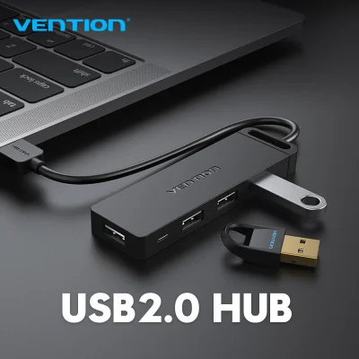 Vention HUB chia USB 4 cổng Adapter Micro USB Power Multi cục chia Usb 2.0 Splitter High Speed OTG for Macbook PC Computer Accessories Adaptador USB Hab 2.0