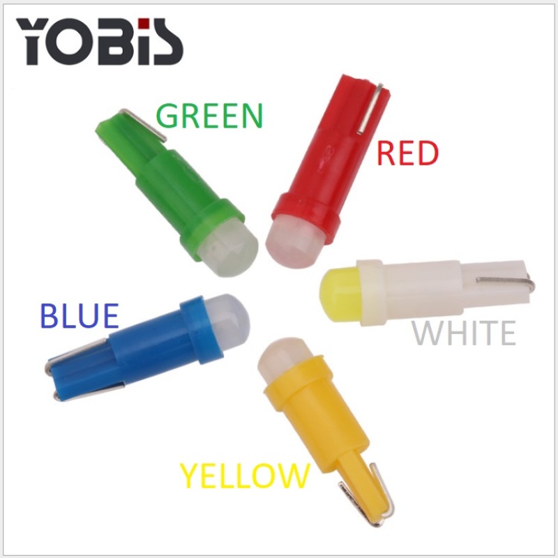 Combo 05 Đèn LED T5 1 1MMD Ánh Sáng 3D Thay Thế Cho Ôtô, Xe Máy, Gắn Mặt Đồng Hồ Xe